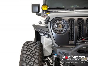 Jeep Wrangler JL Tube Fenders - Stealth Fighter - Front - w/o Turn Signal / Running Lights